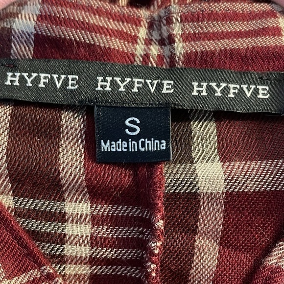 NWOT Plaid Mini Shirt Dress Elastic Waist Button Down Relaxed Style - Picture 4 of 10